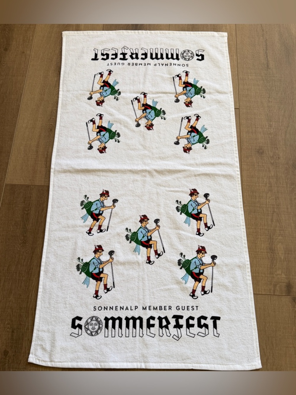Craft Golf Towel 22x41” Sonnenalp Member Guest Sommerfest McArthur USA‎ Novelty